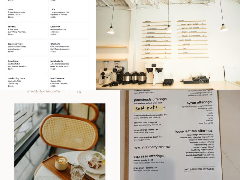 For Keeps Coffee & Bakery Menu
