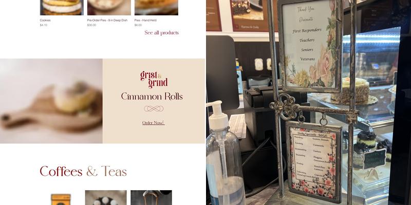 Grist & Grind Bakery Menu