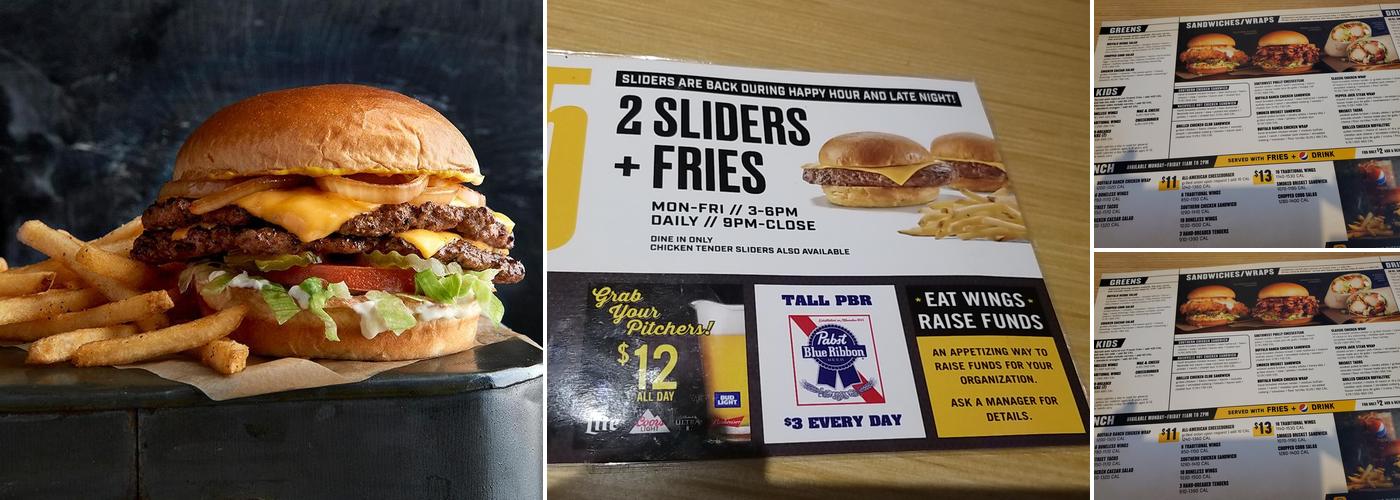 Buffalo Wild Wings Menu