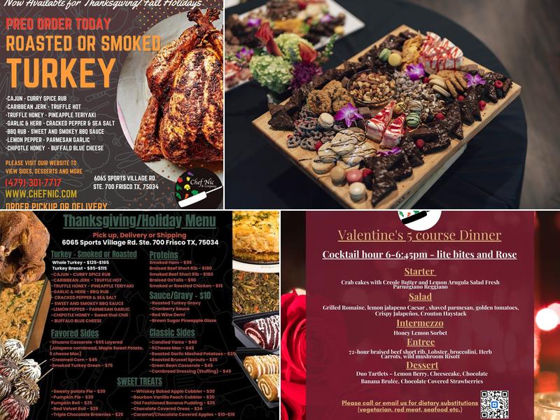 Chef NIC & Co Menu