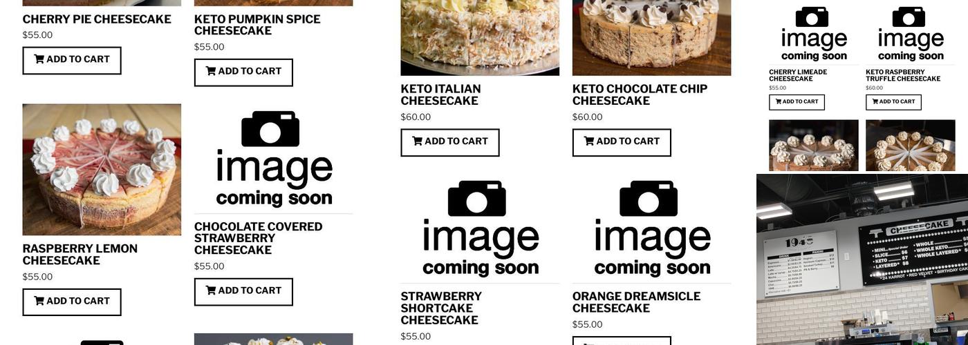 Bryan's Cheesecakes Menu