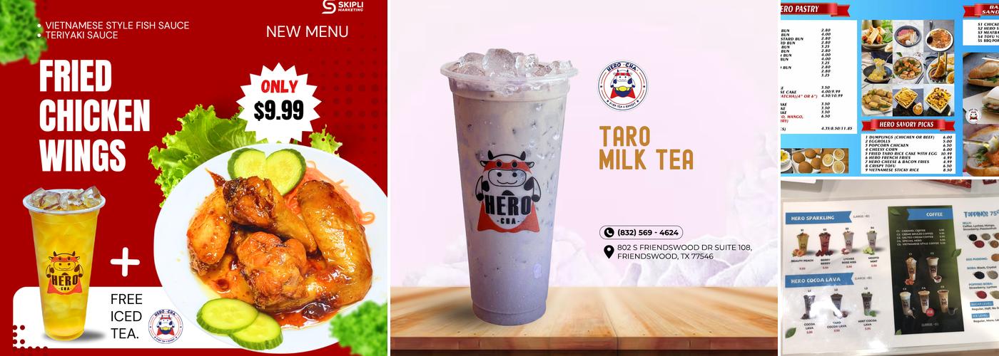 Hero Cha Menu