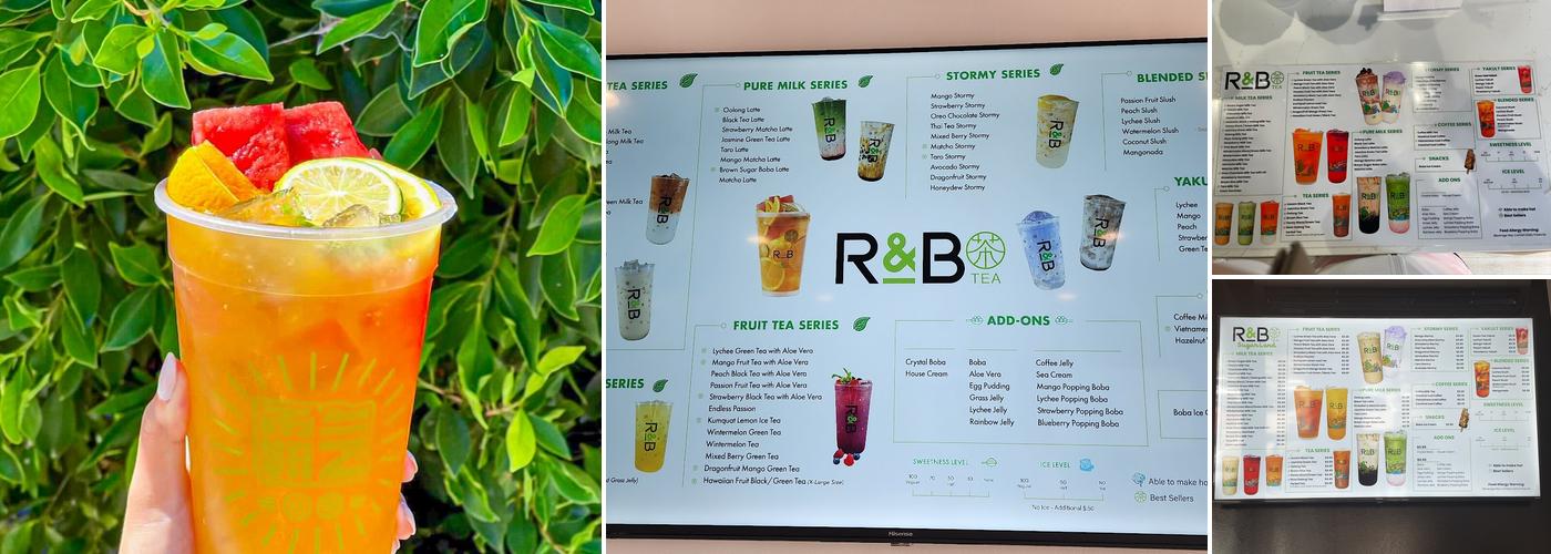 R&B Tea Sugarland Menu