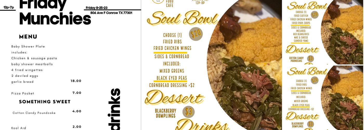 Culinary Cognition Menu