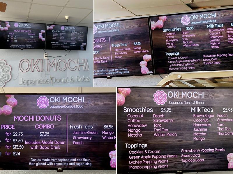 Oki Mochi Menu