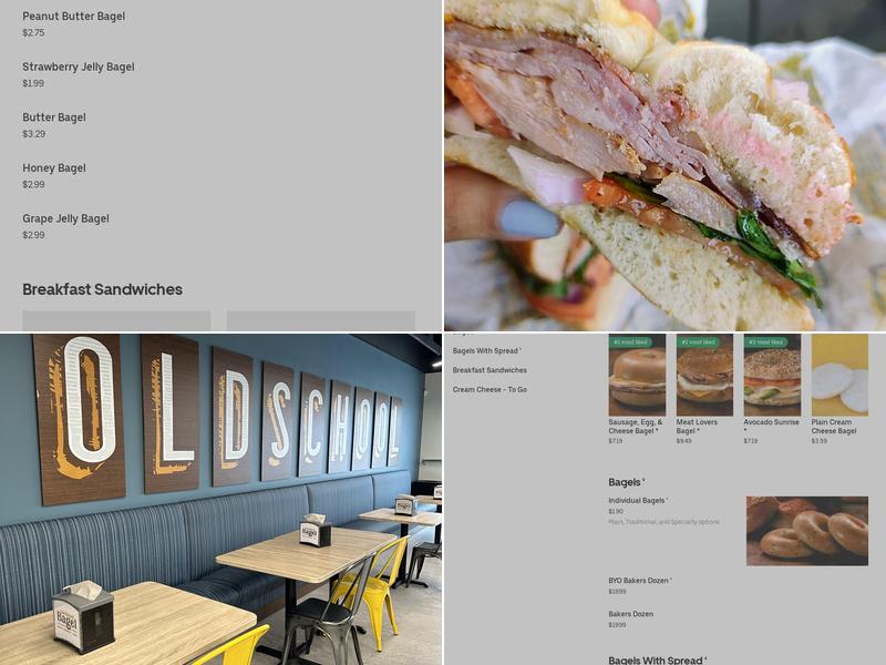 Old School Bagel Cafe Menu
