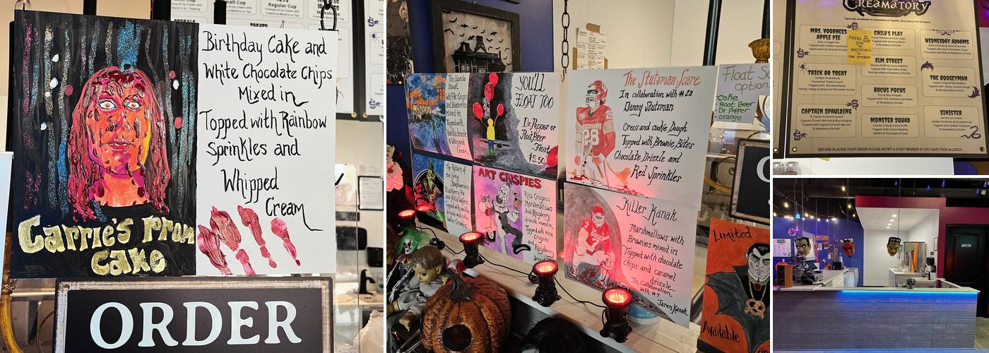 The Ice Creamatory Menu