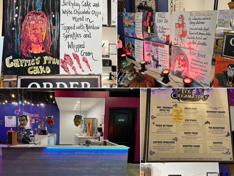 The Ice Creamatory Menu