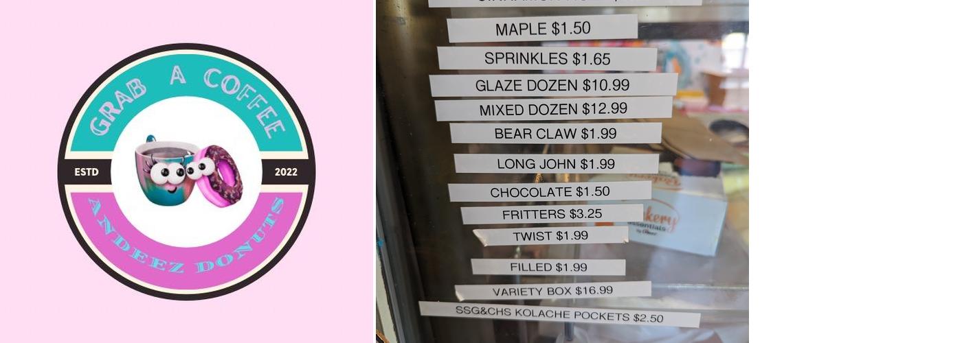 Andeez Donuts Menu