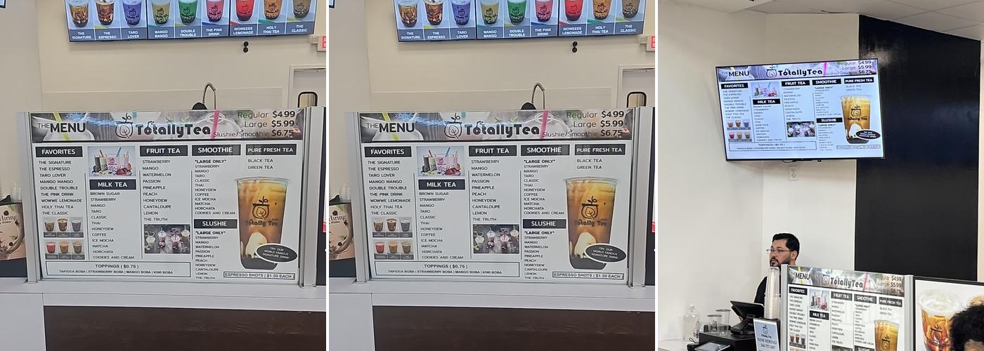 Totally Tea Menu