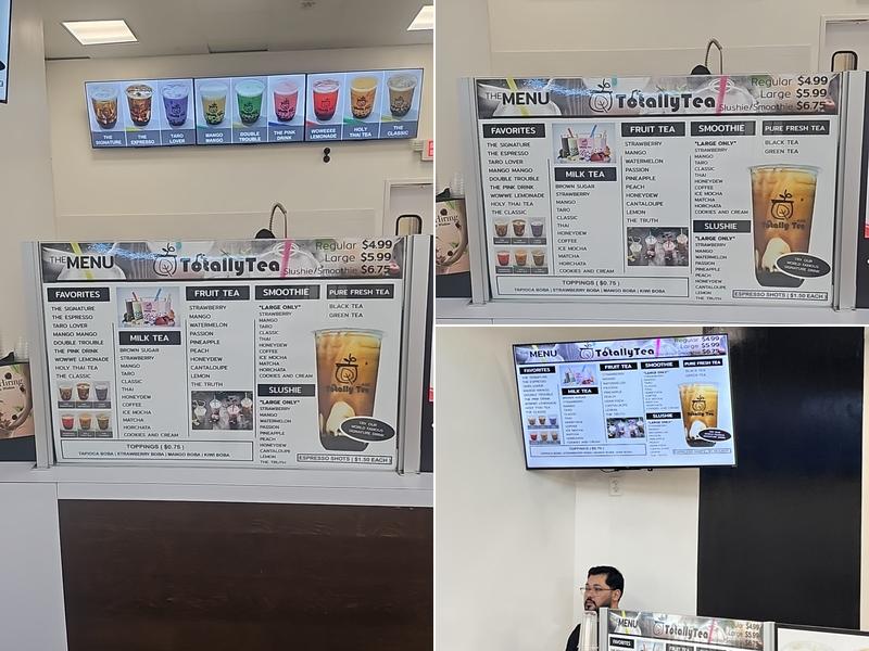 Totally Tea Menu