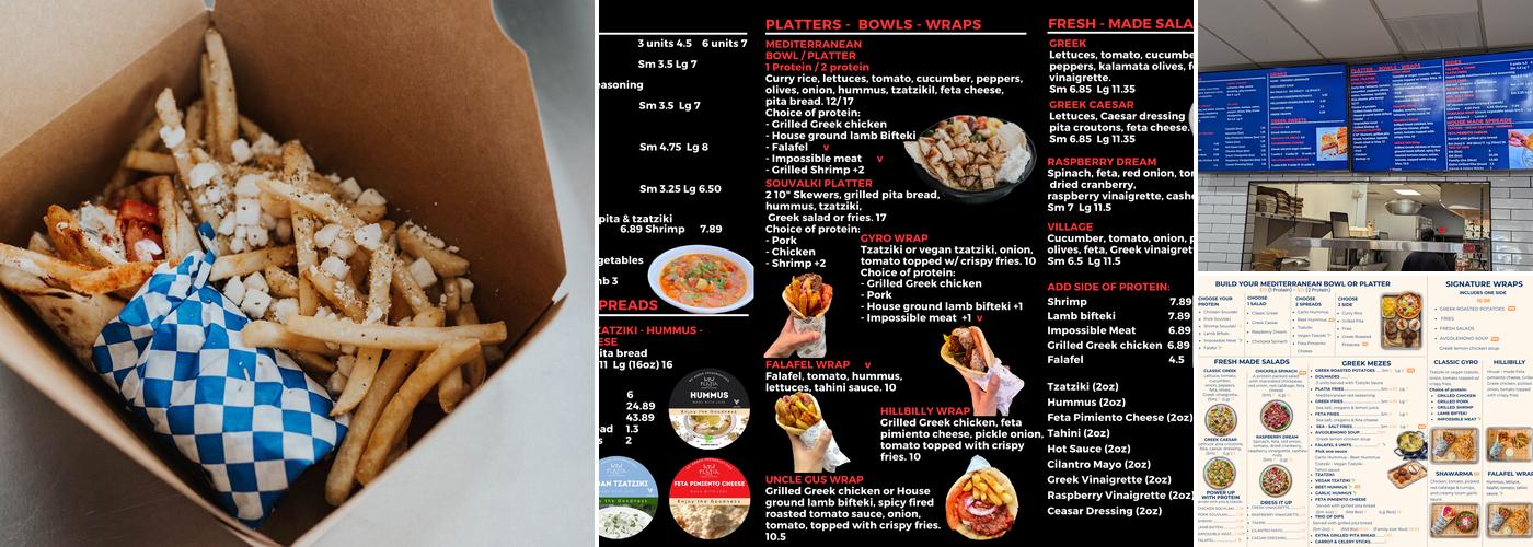Platia Greek Goodness Menu
