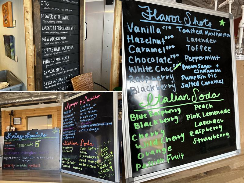 The Bean Counter Menu