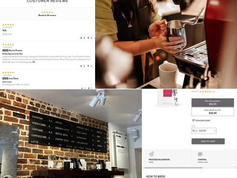 Mudhouse Charleston Menu