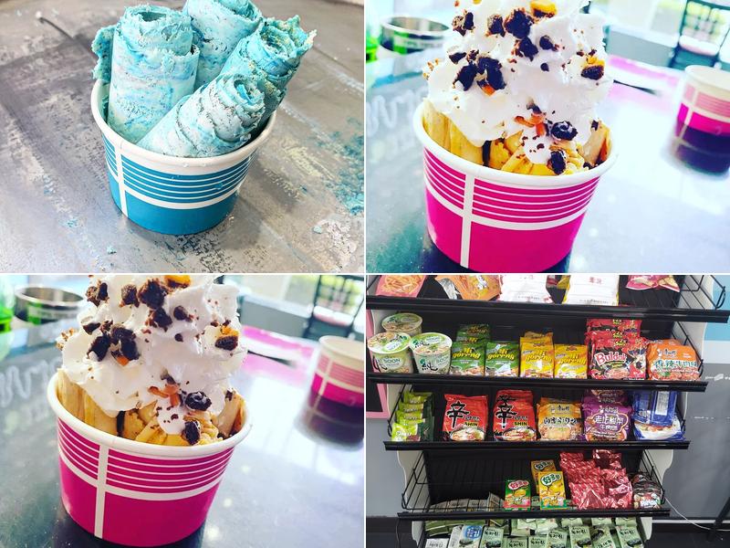 Artic Roll Ice Cream and Bubble Tea