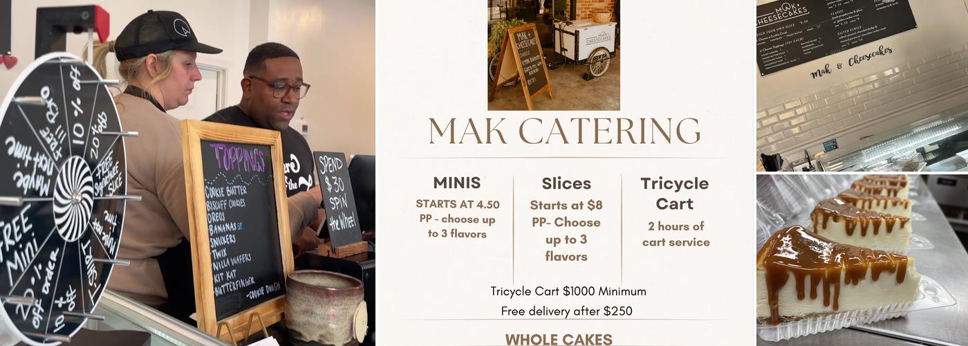 Mak & Cheesecakes Menu