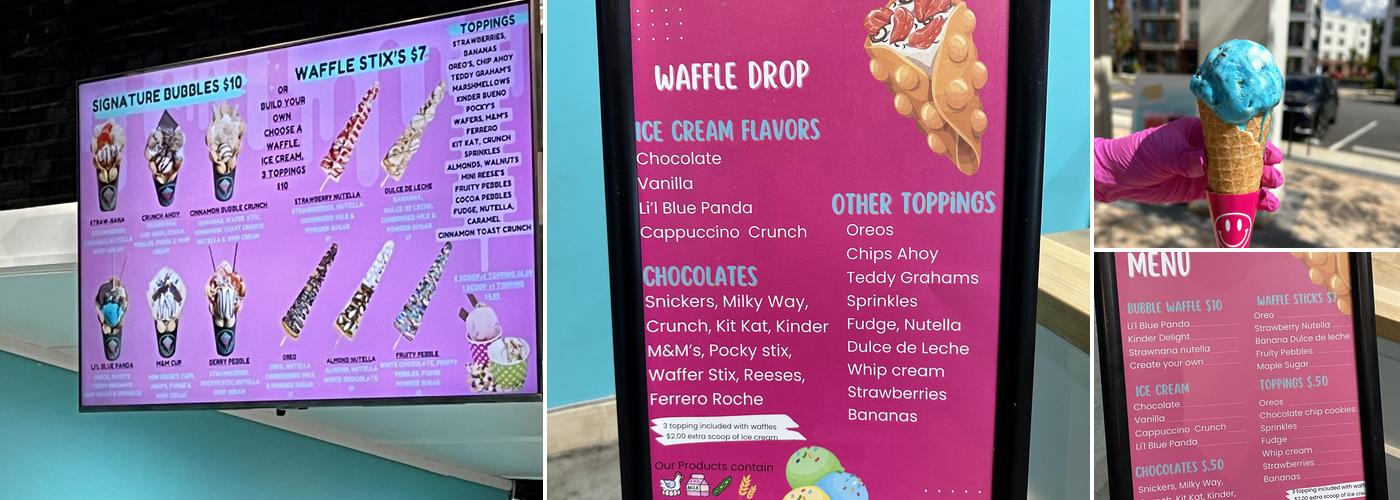 Waffle Drop Menu