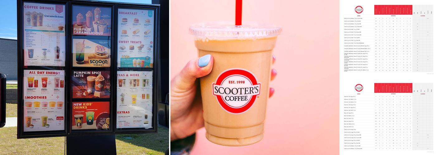 Scooter's Coffee Menu