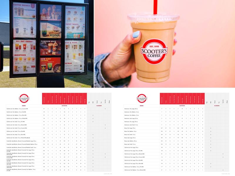 Scooter's Coffee Menu