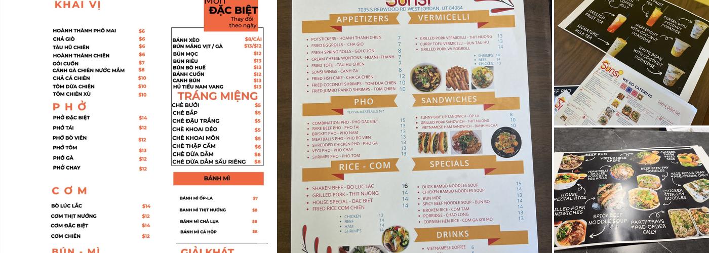 Sunsi Menu
