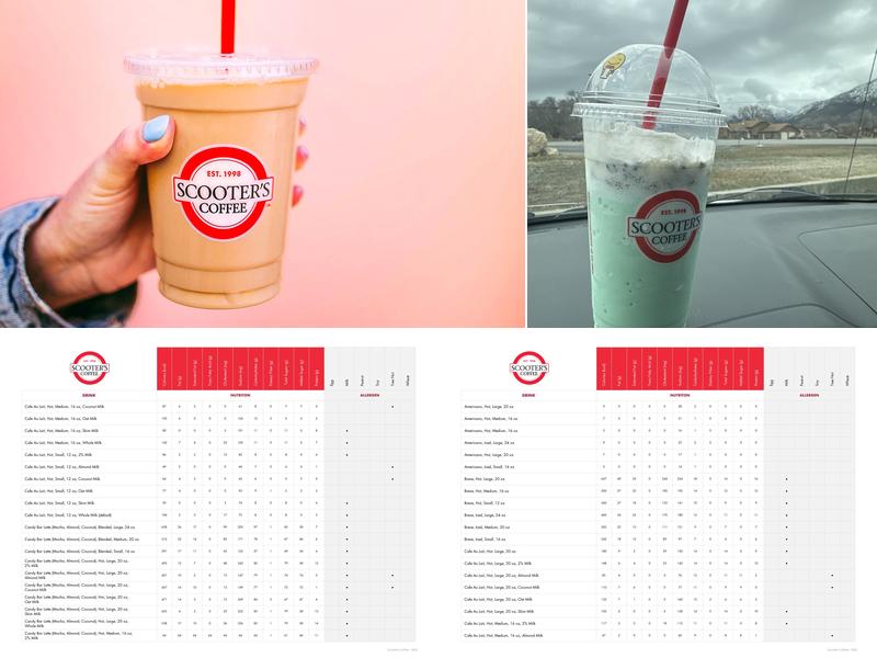 Scooter's Coffee Menu