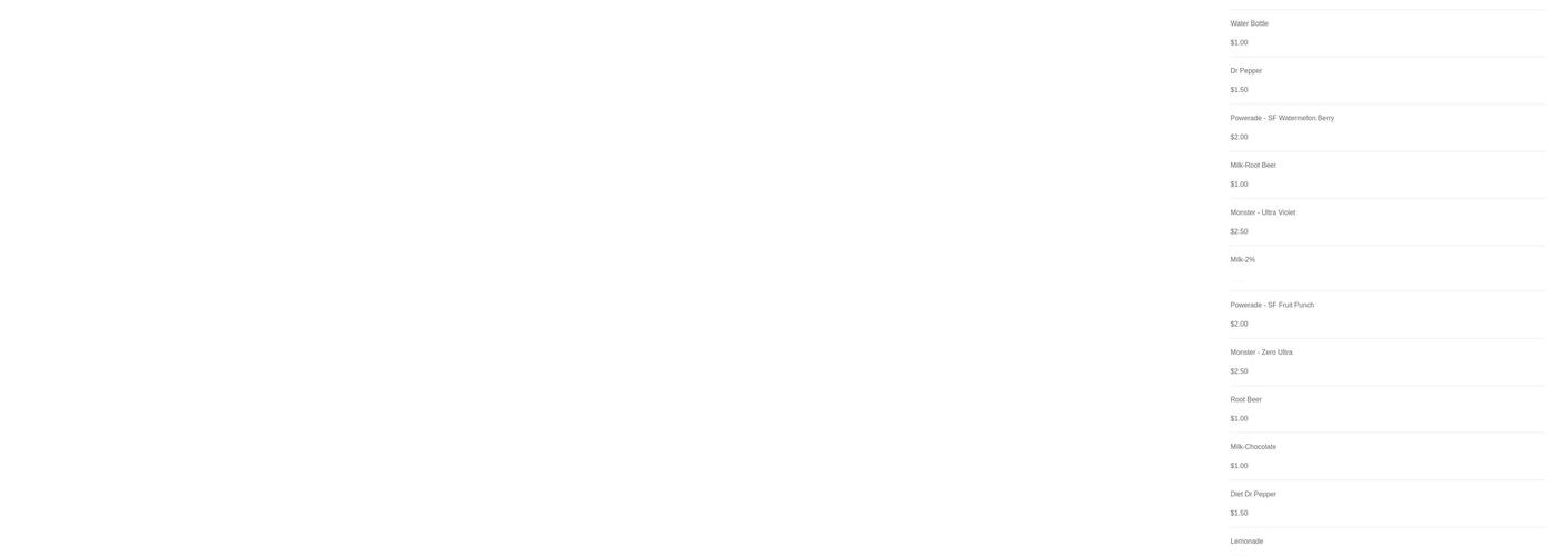 Nana's Sugar Shack Menu