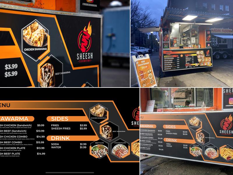 Sheesh Shawarma Menu