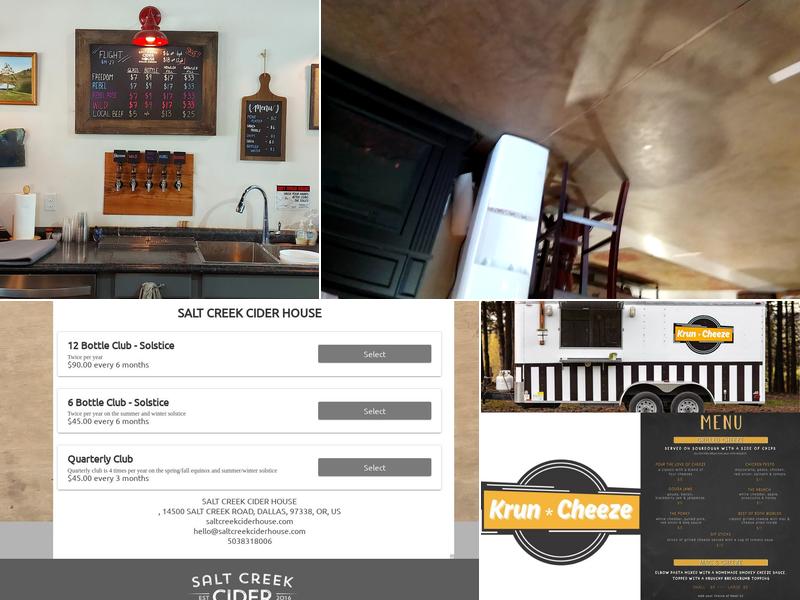 Salt Creek Cider House Menu