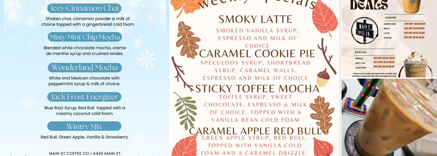 Main St. Coffee Co. Menu