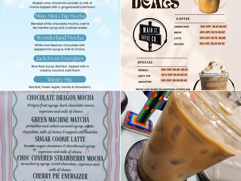 Main St. Coffee Co. Menu