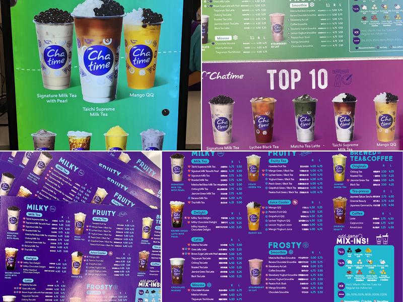 Chatime Menu