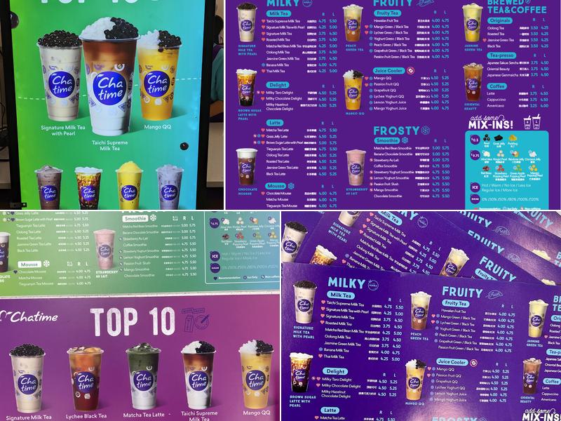 Chatime Menu