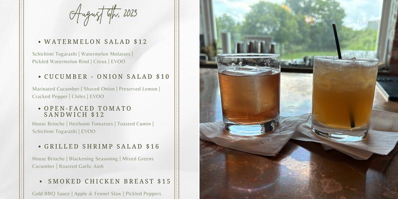 Brady's Distillery Menu