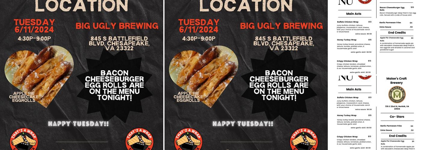 Thatz A Wrap Menu