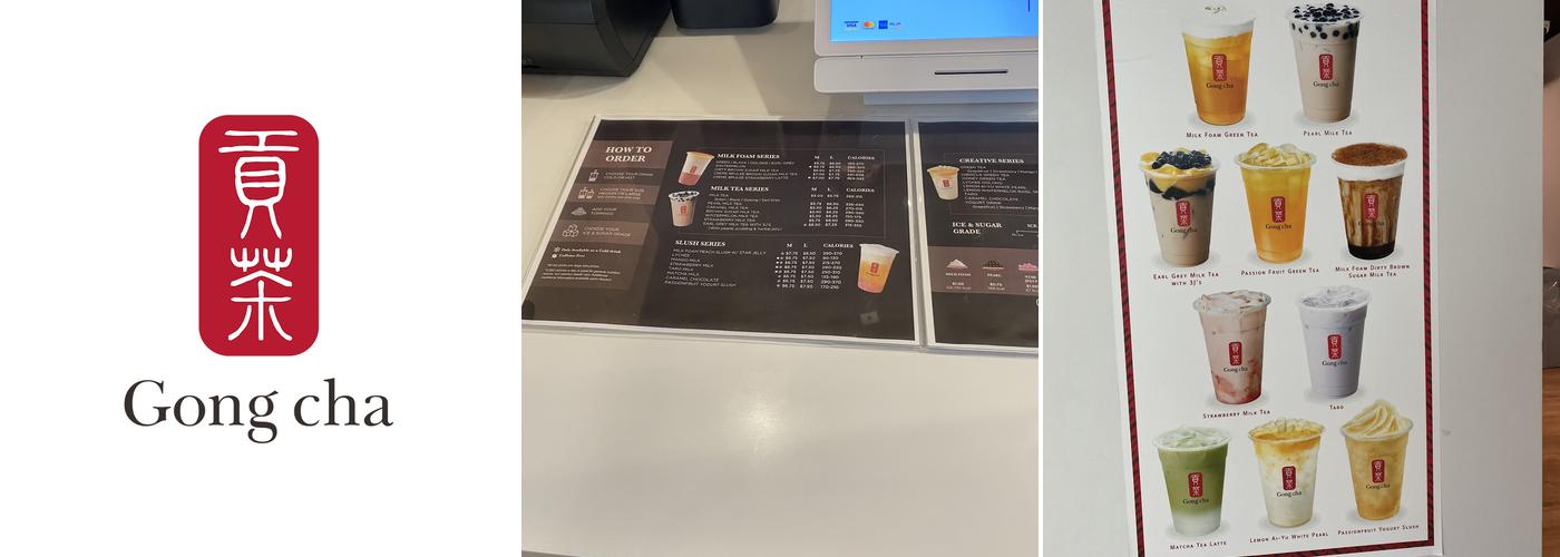 Gong cha Menu
