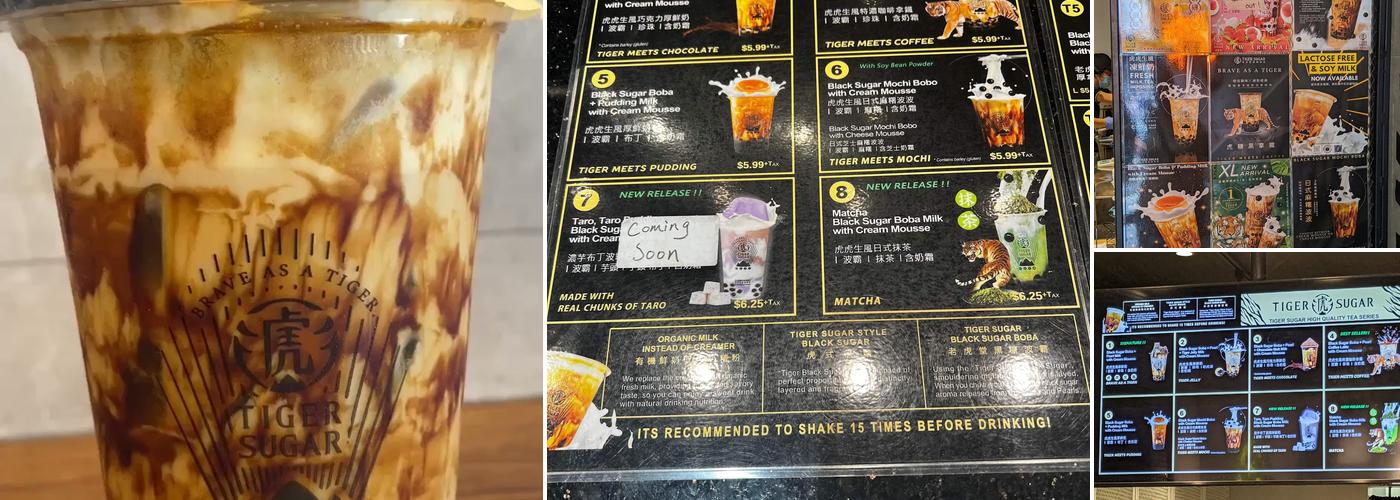 Tiger Sugar Menu