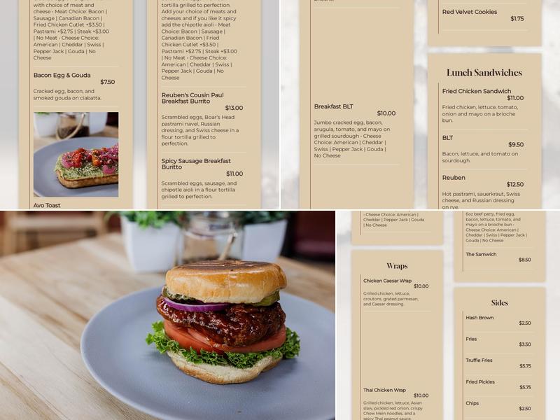 Ritual Cafe Menu