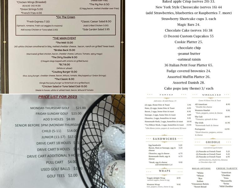 Cara's Kitchen Menu