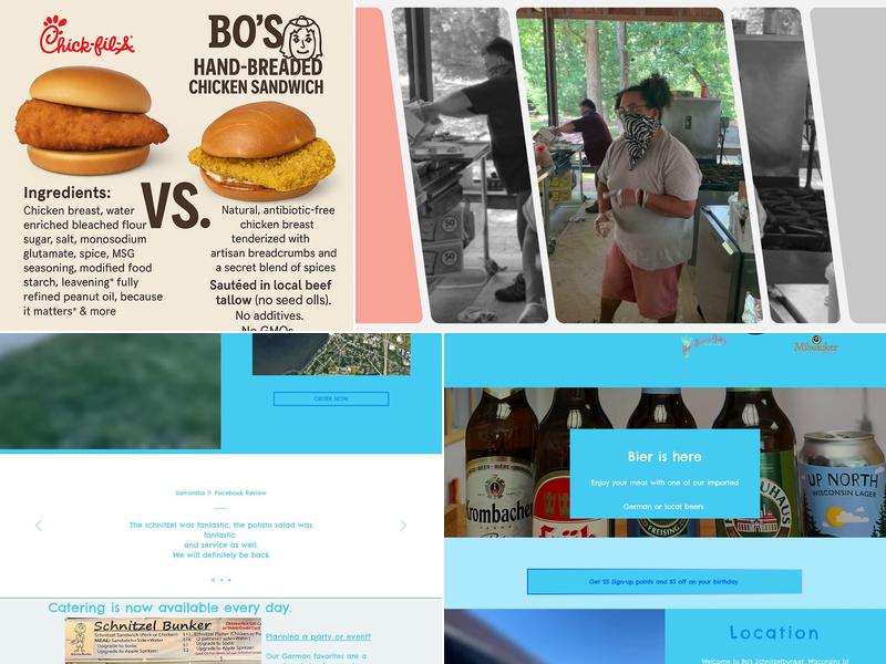 Bo's Schnitzelbunker Menu