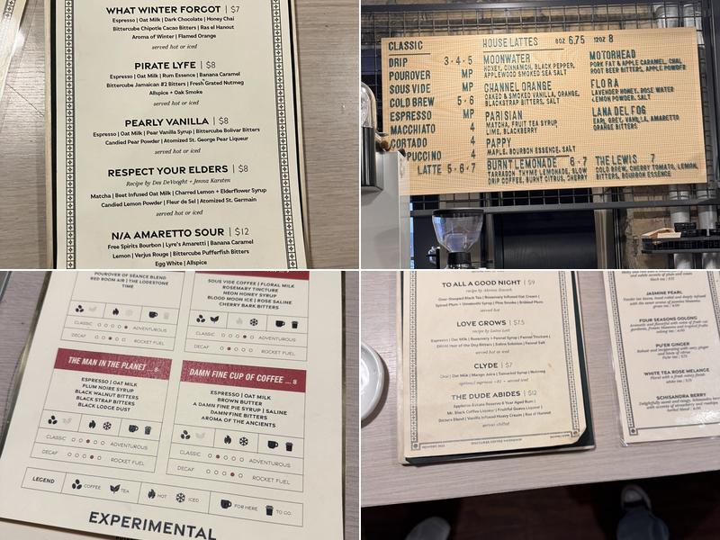 Discourse Coffee - Downtown Menu
