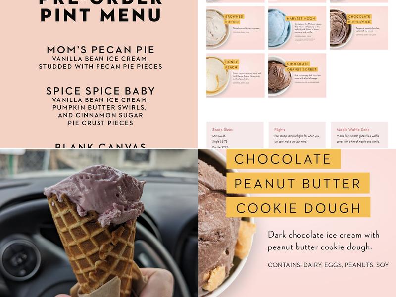 Ice Cream Social Menu