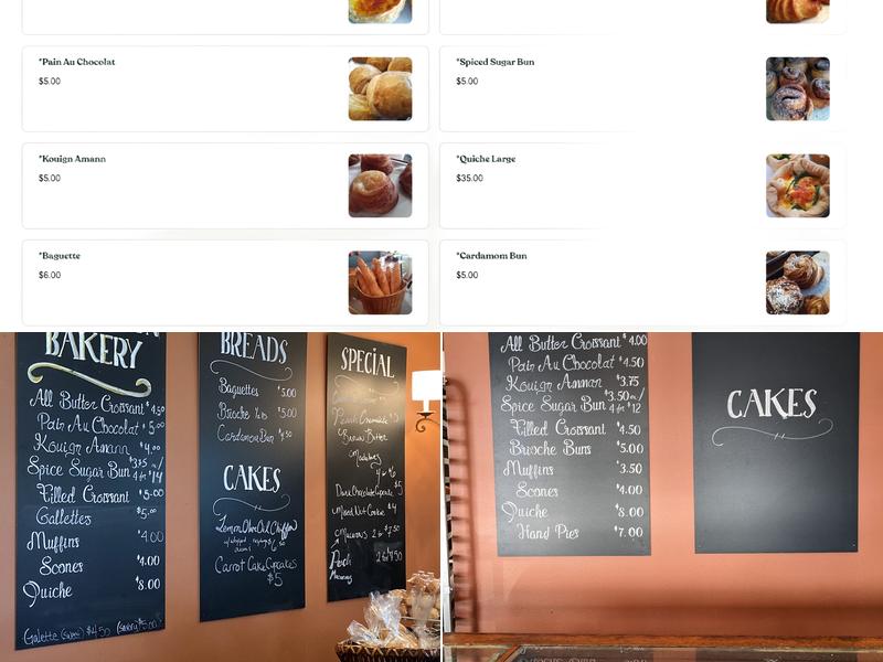 Far Breton Bakery Menu