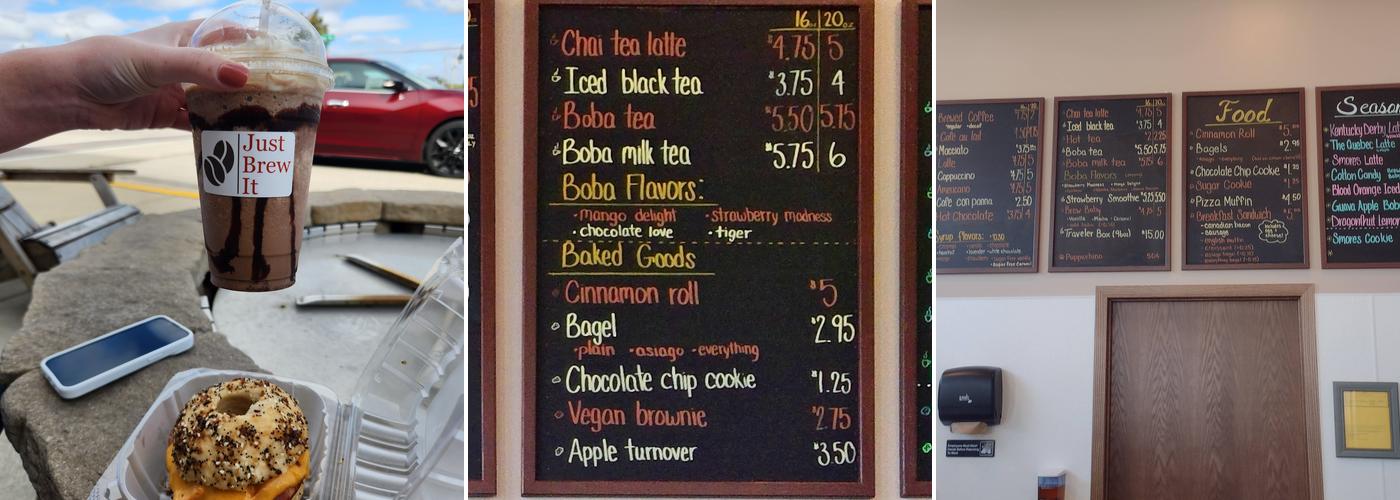 Just Brew It Menu