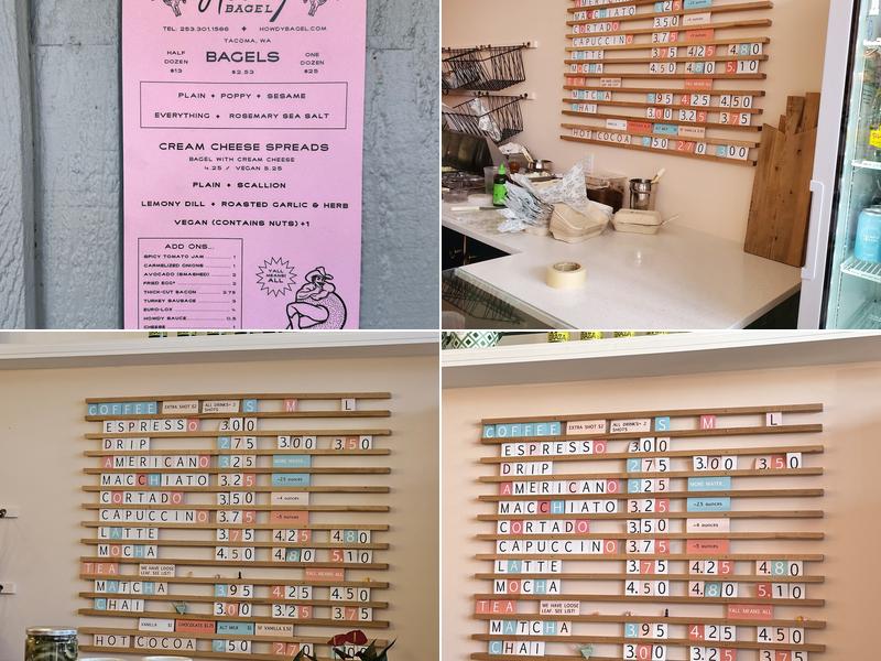 Howdy Bagel Menu