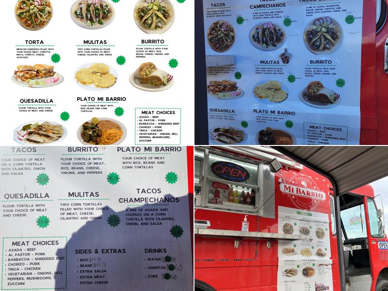 Taqueria Mi Barrio Menu