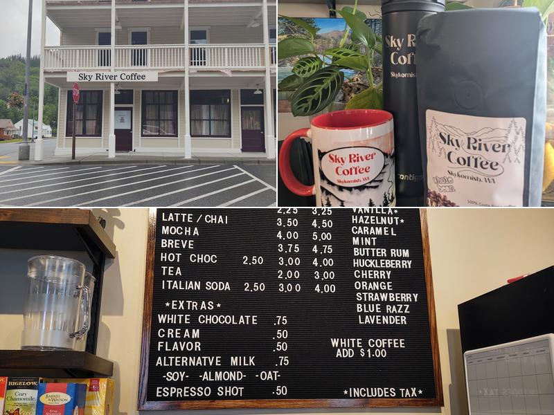 Sky River Coffee Menu