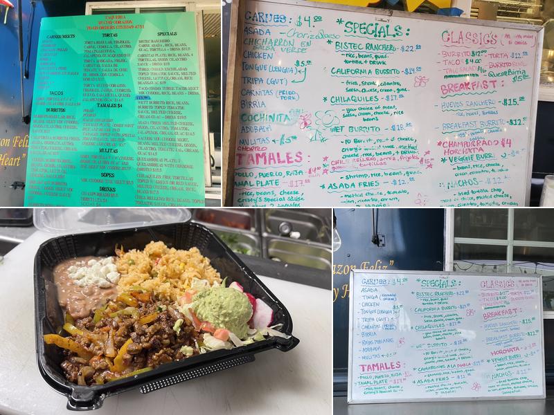 Mucho Corazon Taquería Menu
