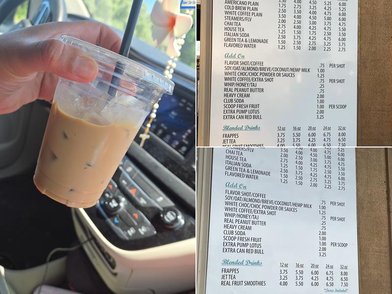 Coffee bug Menu