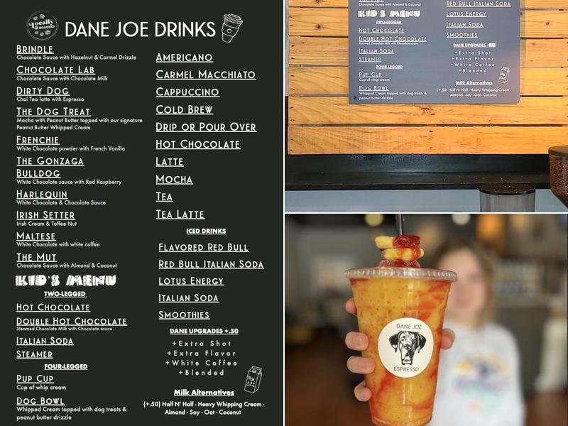Dane Joe Espresso Menu