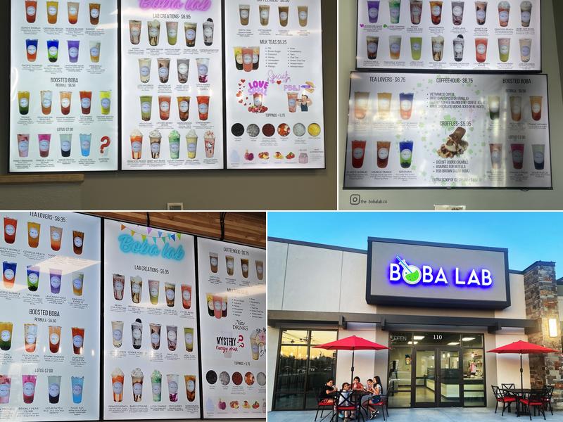 Boba Lab Menu